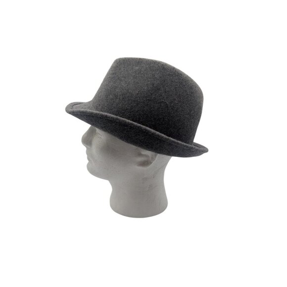 Nine West Womens Gray Wool Fedora Hat With Bow Accent o/s - Picture 5 of 7